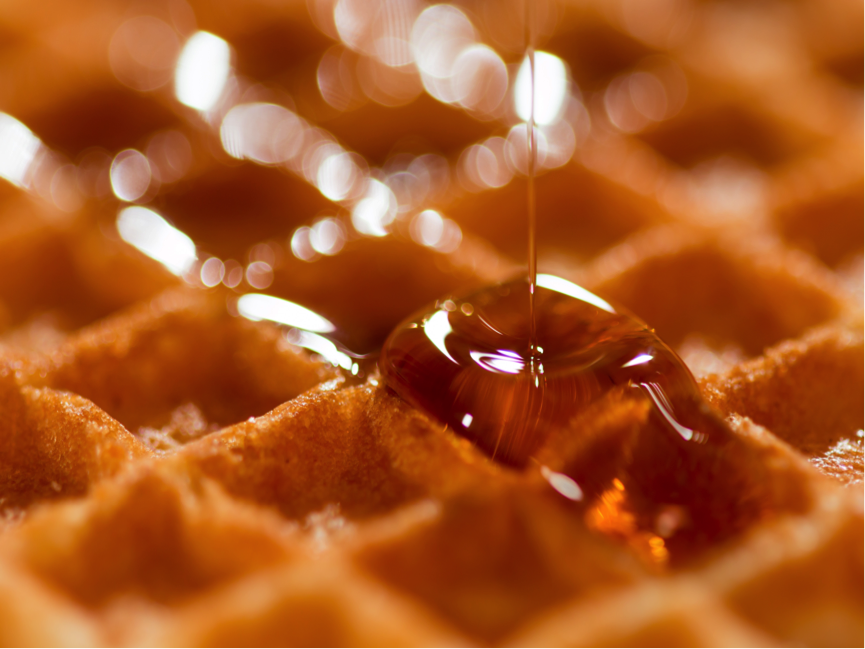Waffles + Maple Syrup
